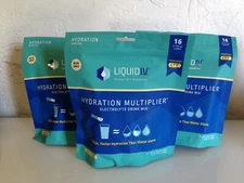 Liquid I.V. Hydration Multiplier Electrolyte Mix, Pina Colada 16 Packets -3 Pack