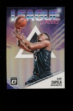 2018 Donruss Optic Silver Holo Prizm League Leaders #10 Clint Capela Rockets