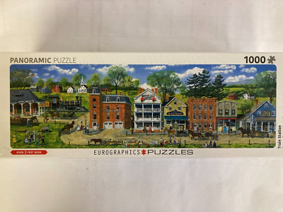 Eurographics  Panoramic  1000 Piece Jigsaw Puzzle Train Station