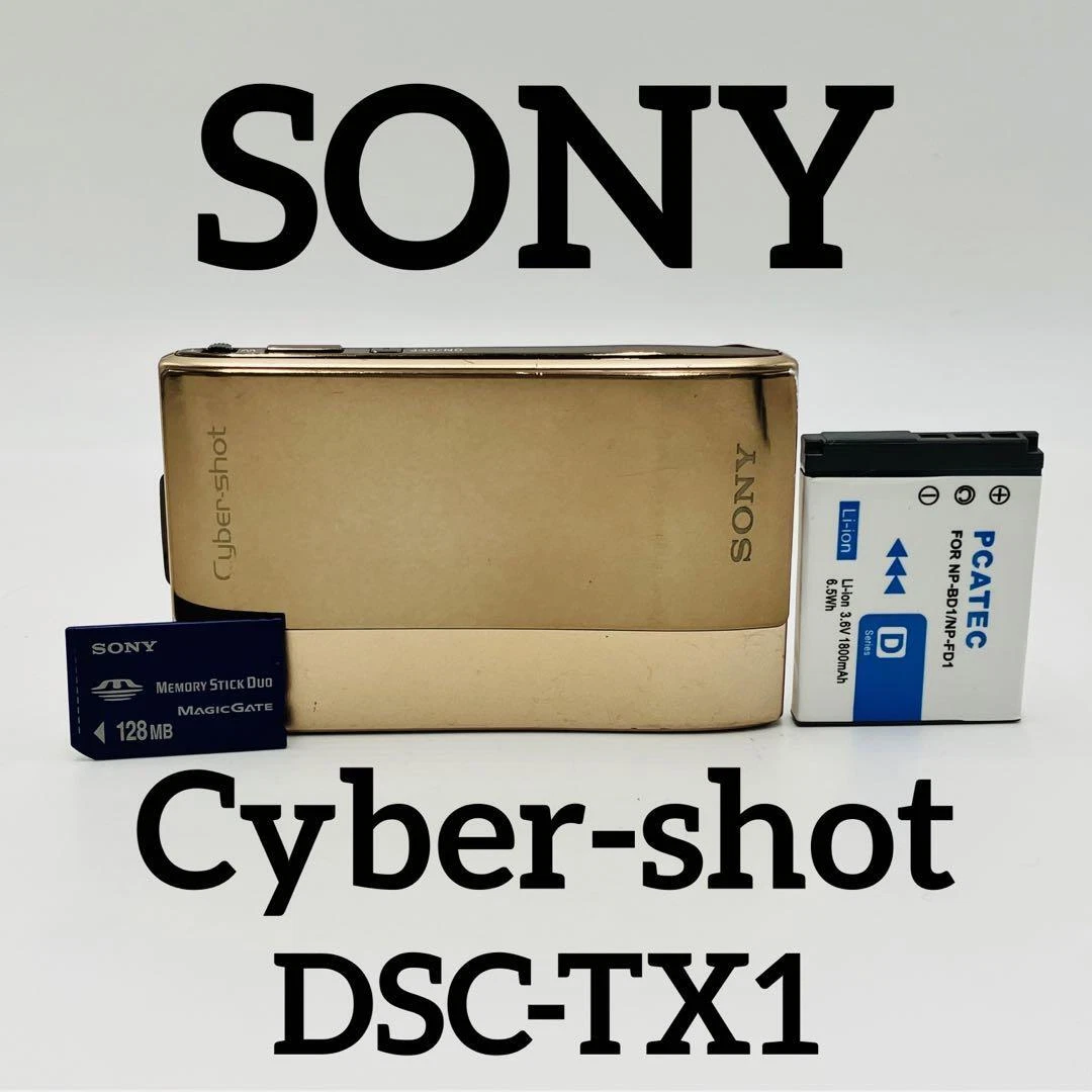 SONY Cyber−Shot TX DSC-TX1(N)668-3 gold digital camera Japan Used