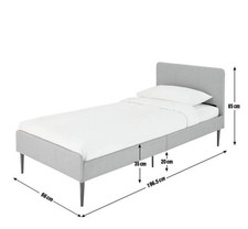 Argos Kristopher Single Bed Frame And Devon Essentials Mattress - Good Condition