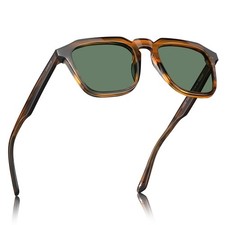 Acetate Classic Square Polarized Sunglasses for Men Women UV400 Lenses Hand-c...