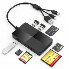 Memory Stick pro Duo Adapter Reader 8 in 1 SD/TF/MS/CF/XD Card Reader for iP...