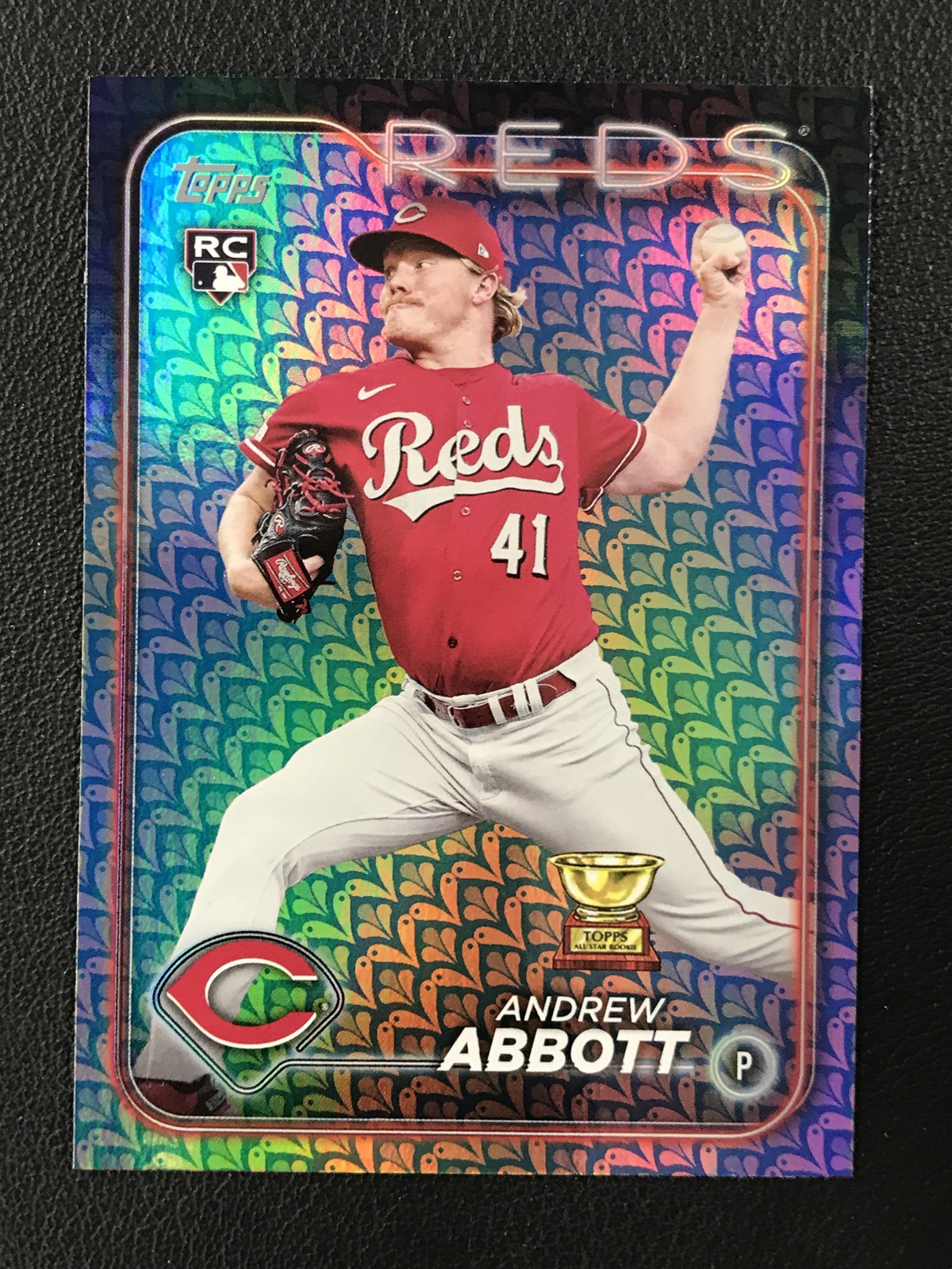 2024 Topps #214 Andrew Abbott Holiday Cincinnati Reds