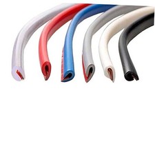 16ft 5M U Shape Car Door Moulding Rubber Scratch Protector Strip Edge Red