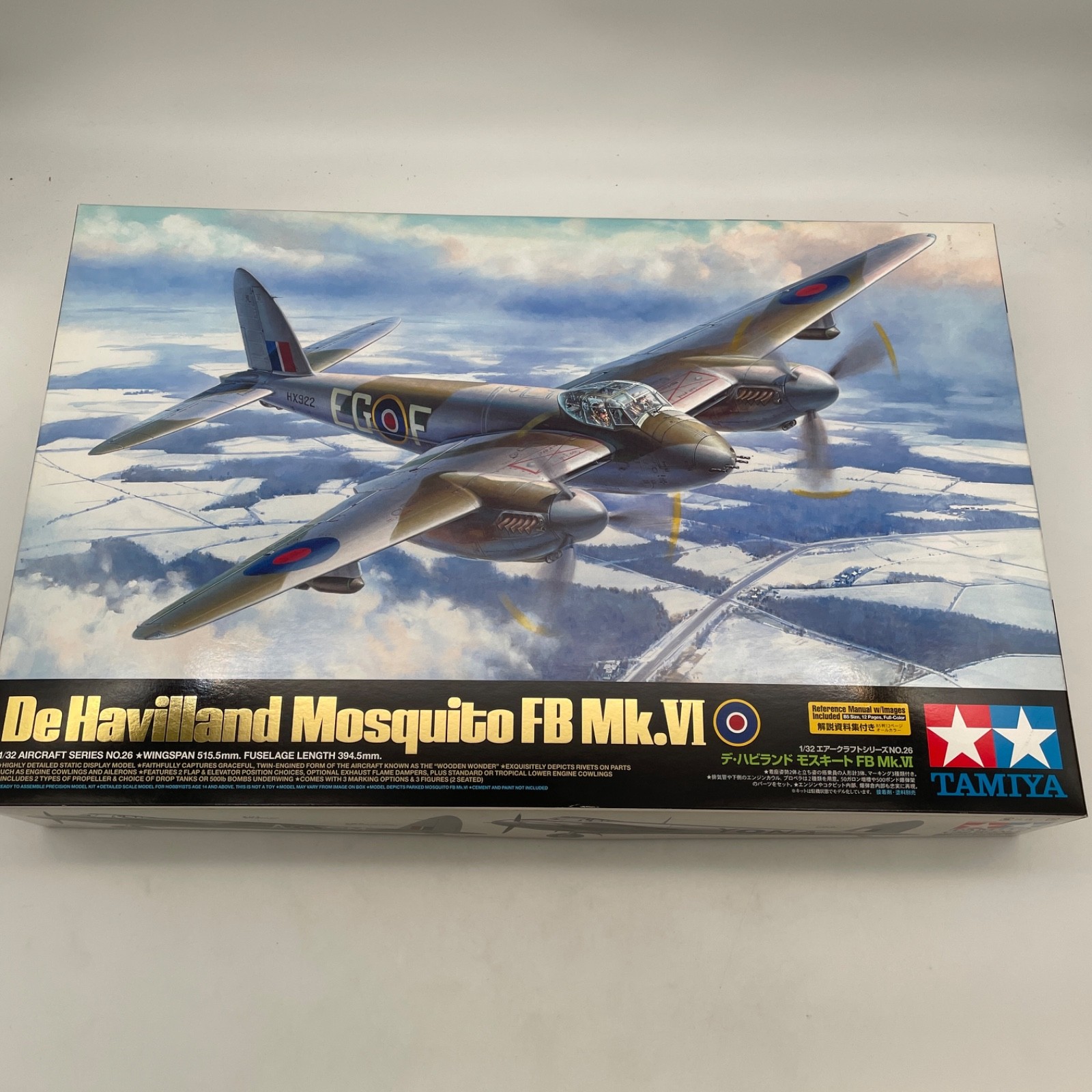 Model Kit De Havilland Mosquito FB Mk.VI 1/32 Air Craft Series Japan Tamiya
