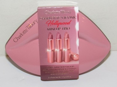 Charlotte Tilbury Charlotte's Iconic Hollywood Mini Lip Trio 3 Lipstick Set