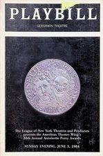 The 1984 Tony Awards Playbill - Official Ceremony Program