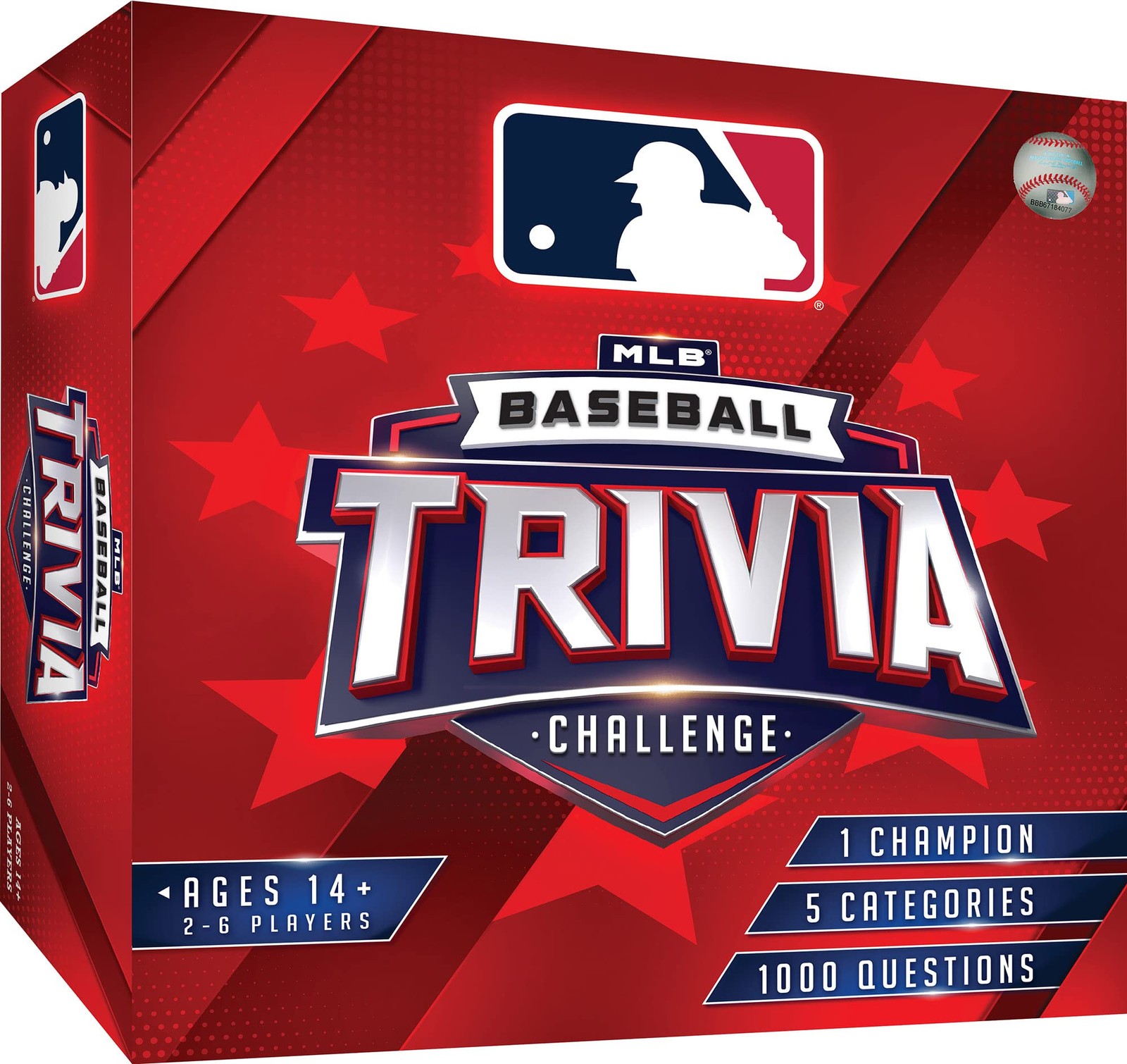 : 1000 Question Mlb Trivia Board Game For 2-6 Players, A