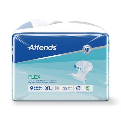 Attends Flex 9 Gr. XL Windeln mit Hüftbund 22 Stück (1 Packung)