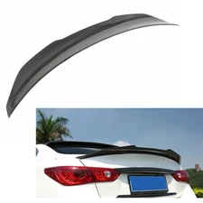 Rear Spoiler Wing Lip For 2014-2023 15 Infiniti Q50 PSM Style High Kick Duckbill