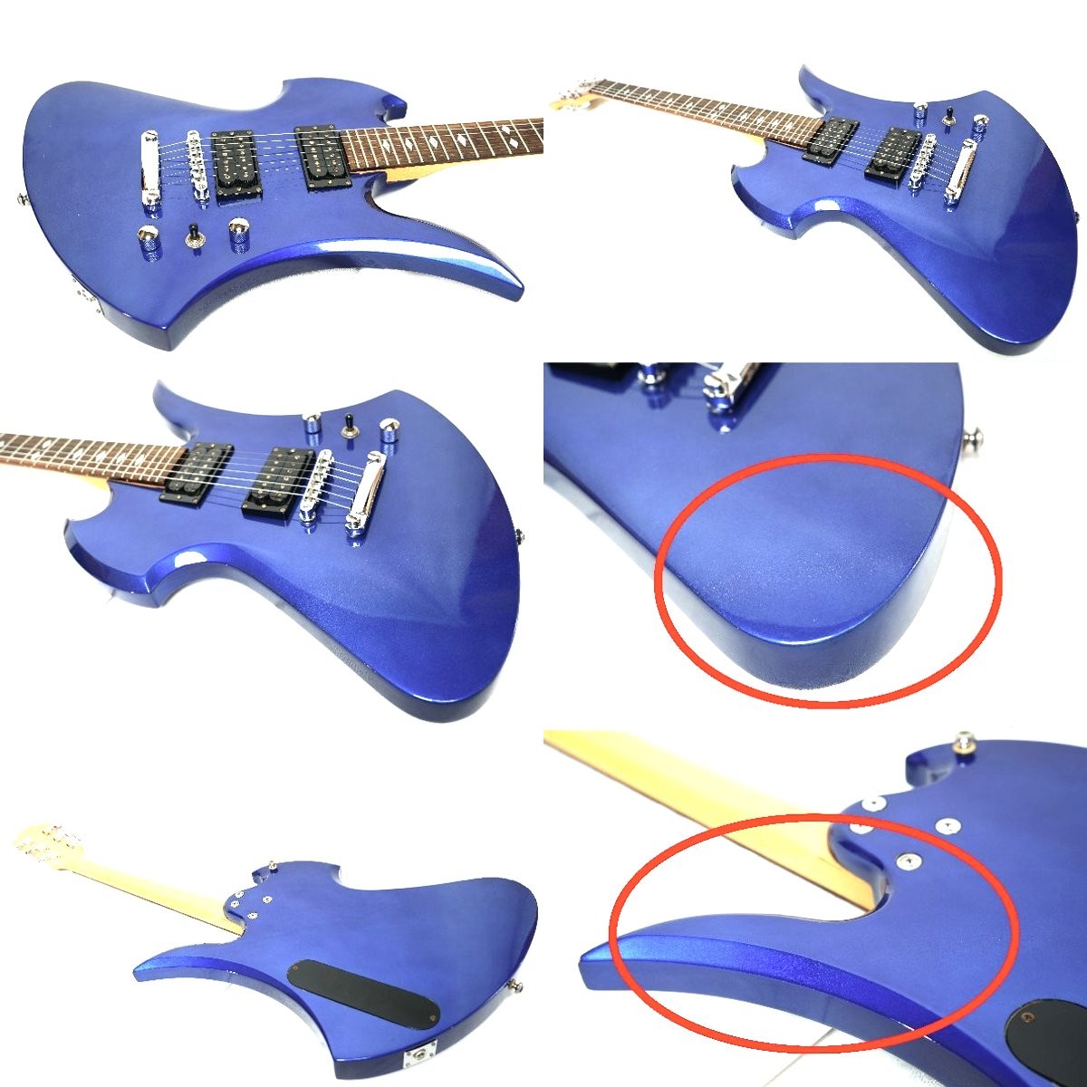 Mockingbird Electric B.c.rich Guitar Japan Rich Blue Guitar-01 B.c