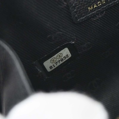 Chanel Black Leather Coco Button Multi Pouch 177915 | eBay