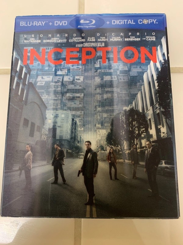 Inception (Blu-ray/DVD,+Digital Copy 2010, 2-Disc Set) W LENTICULAR SLIPCOVER 