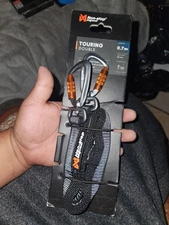 Non-Stop Touring Bungee Elastic Dog Leash Black/Gray L-0.7 M /W-23mm NEW!