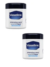2 NEW VASELINE INTENSIVE CARE BODY CREAM ADVANCED REPAIR FRAGRANCE FREE 400ML
