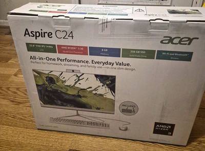 Acer Aspire C24 23.8'' FHD 144 Hz | AMD Ryzen 3 30 processor | 8 GB LPDDR5 Memory