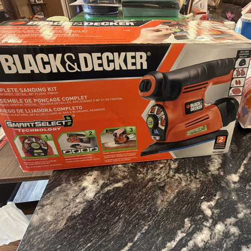 BLACK+DECKER MS2000 Complete Sanding Kit 3-in-1 120V 150 Grit Al Oxide