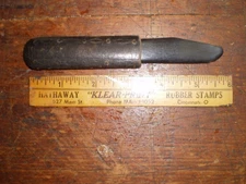 Antique Signed R. BE??? Sheffield England Ebony Handle Surgical Lancet W/Case