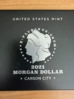 Popular 2021-CC Privy Morgan Silver (.999) Dollar W/OGP & COA, $1 CARSON CITY