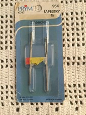Tapestry Needles Size 16 by PRYM 17762 Made in Germany 2 Needles Sealed NOS