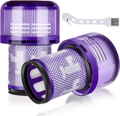 Leadaybetter 2 Stück Ersatzfilter für Dyson V12 Detect Slim Absolute Staubsauger