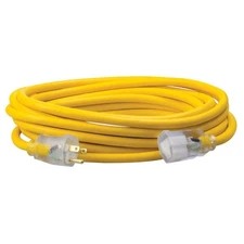 For Southwire 1687SW0002 12/3 25ft SJEOOW Yellow Polar/Solar Extension Cord