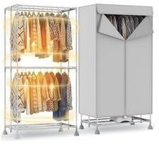 Image of Electric Clothes Dryer 1800W with Timer – Foldable Clothes Horse Indoor Folding