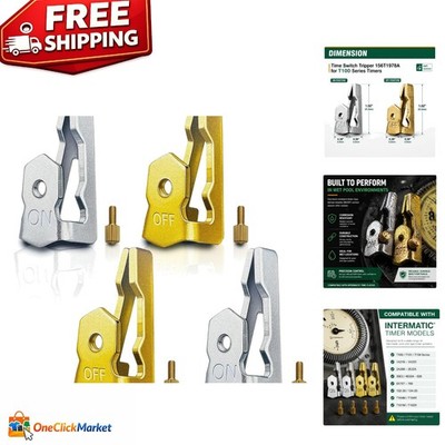 4 Pcs Pool Timer On Off Clips, Compatible with 156T1978A Intermatic Pool Timer T