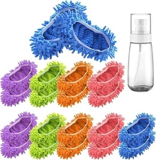 10 Pairs 20 PCS Mop Slippers for Floor Cleaning Supplies Washable Mopping Sli...