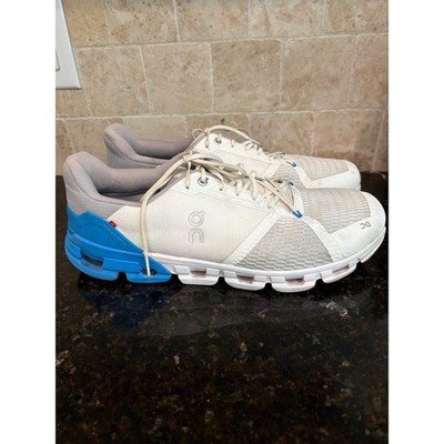 On Cloudstratus Mens Running Shoes White Blue Grey Sneakers Size 14 M14