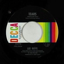 Northern Soul 45 - Lee Roye - Tears (Nothing But Tears) - Decca - rare!