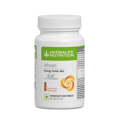 HERBALIFE AFRESH ENERGY DRINK MIX CINNAMON FLAVOR 50GM WITH LONG EXPIRY