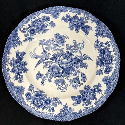 Johnson Brothers Asiatic Pheasant Blue 10  Dinner Plate England Floral NWT