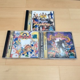 Sega Saturn Console bundle Virtua Light Gun Arcade Stick &8 games Japanese White