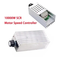 NEW 110v 220V 10000W SCR Voltage Regulator Motor Speed Controller Dimmer Thermo