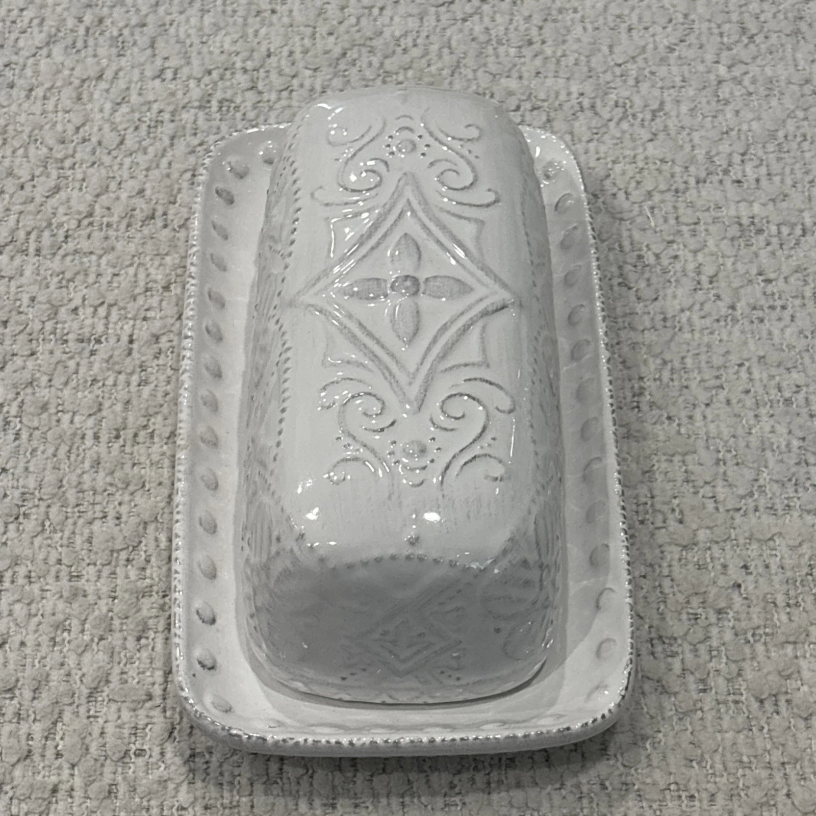 Madison Versailles Blanc Butter Dish