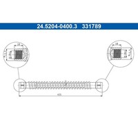 ATE 24.5204-0400.3 Bremsschlauch
