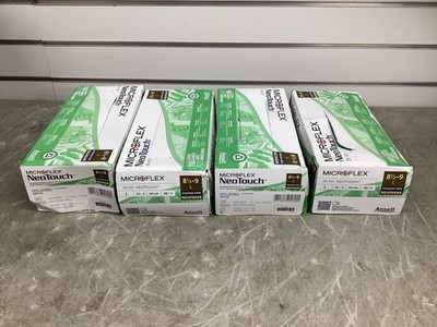 Lot of 4 - Microflex NeoTouch 25-101 Large Neoprene Gloves