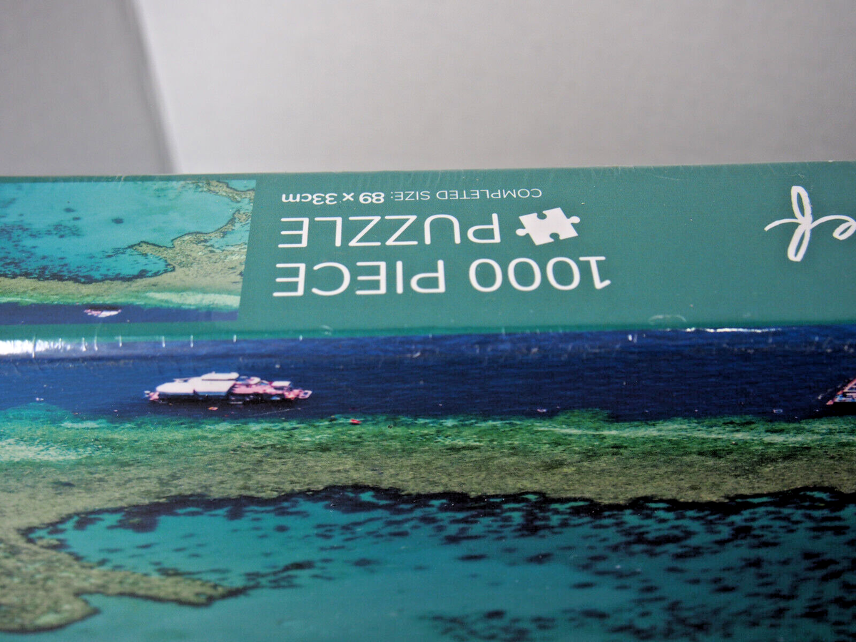 グレートバリアリーフのジグソーパズル GREAT BARRIER REEF 1000 Piece Panoramic Jigsaw Puzzle ~ New Sealed
