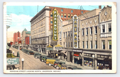 c1931 Meridian Street View North Anderson IN, Paramount Hartman's Old Cars