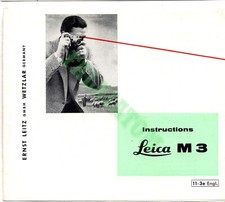 Vintage Leica M3 Instructions