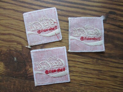 6 anciens ECUSSONS COCA COLA en TISSU - FR