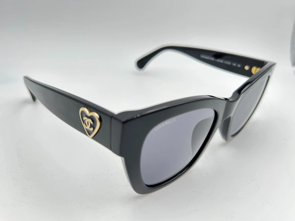 chanel sunglasses with heart logo