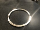 Heavy Vintage Silver Georg Jensen Hinged Bangle