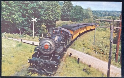 TRAIN POSTCARD (M56)~LOCOMOTIVE MUSEUM NO.15 STEAM EXCURSIONS STEAMTOWN USA