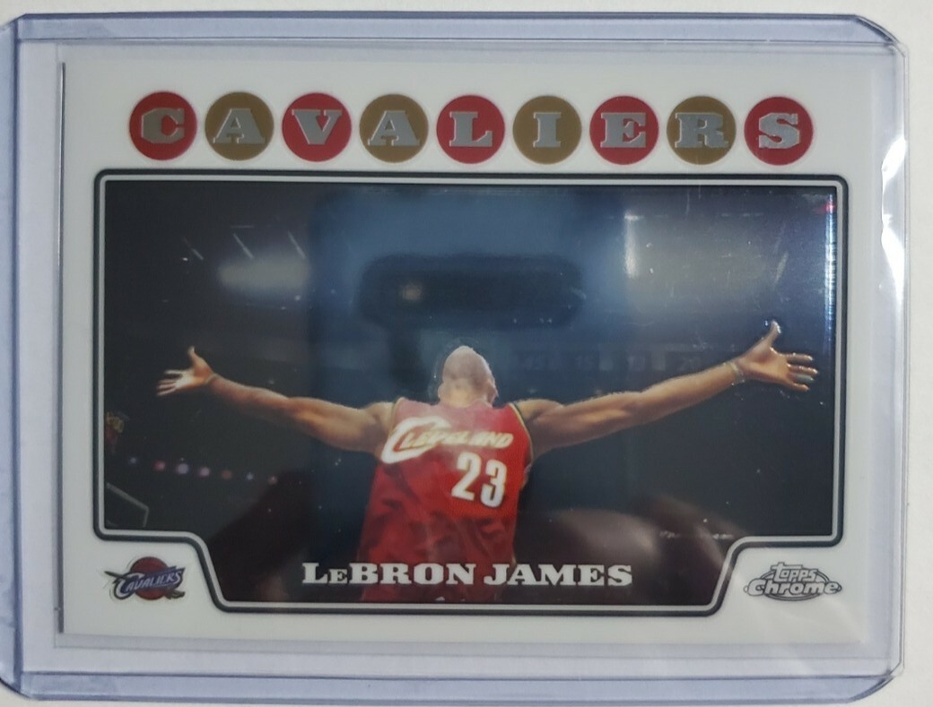 Lebron James 2008-09 Topps CHROME Chalk Toss Card #23 VERY NICE!