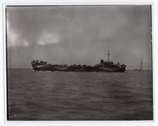 1945 Tank Landing Ship LST-487 Off Mare Island Ca. 8x10 Original Photo
