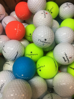 4 Dozen Assorted Max Fli Premium AAA Used Golf Balls...color included
