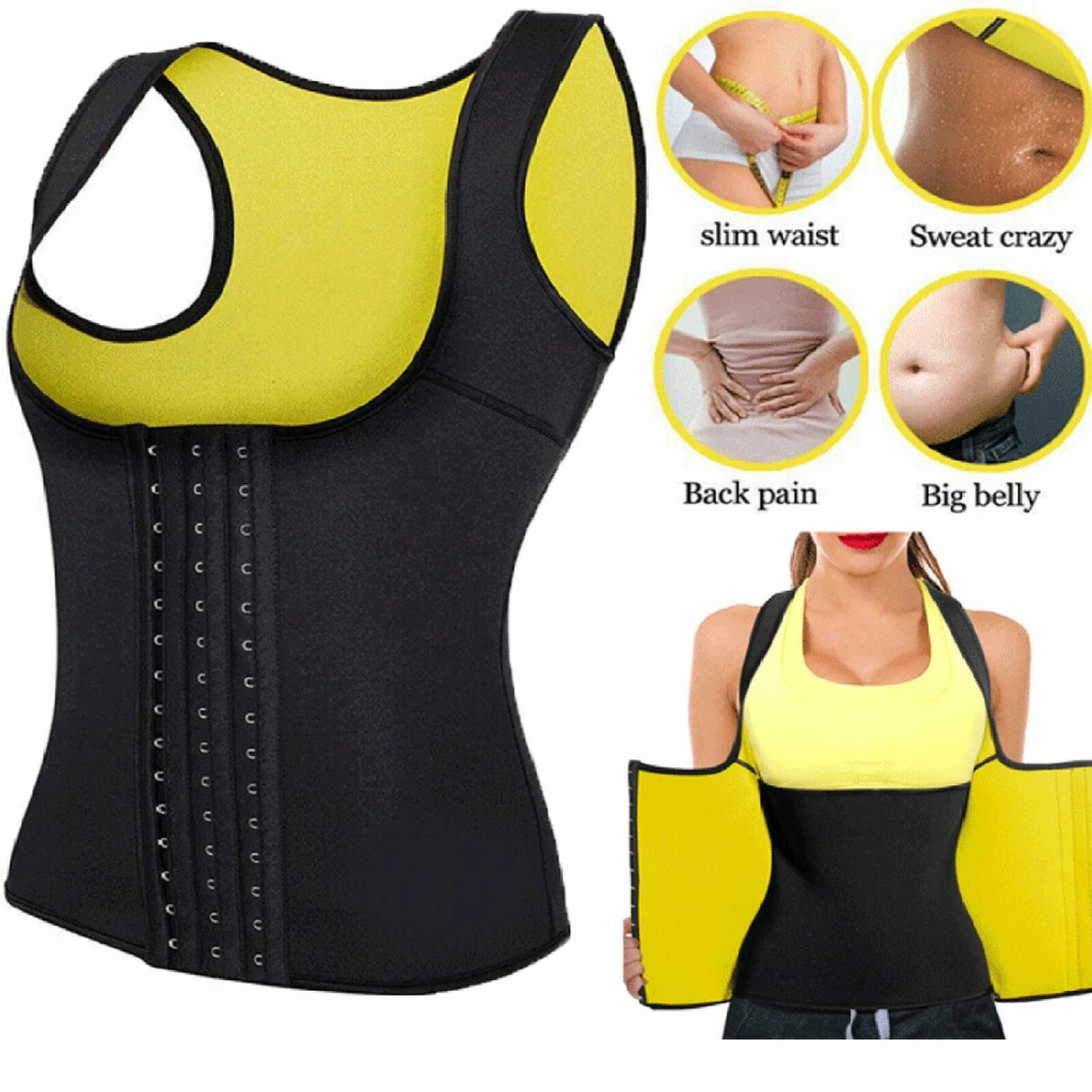 New Hot Shapers Cami Waist Trimmer Vest Slimming Top Thermal Belt